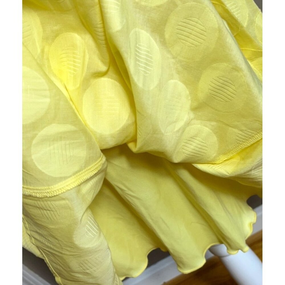 Retro Dress Yellow Fit Flare 50s Midi Full Skirt Nostalgia Party Wedding Women 4 - Picture 3 of 13